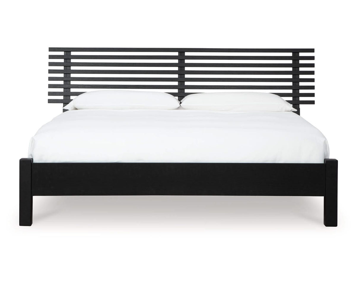 Cama con paneles de láminas Danziar King