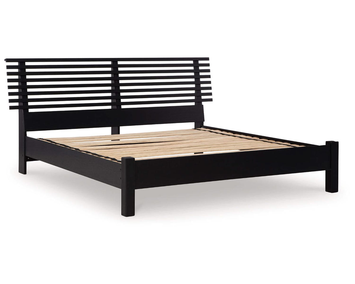 Cama con paneles de láminas Danziar King