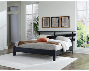 Cama con paneles de láminas Danziar King