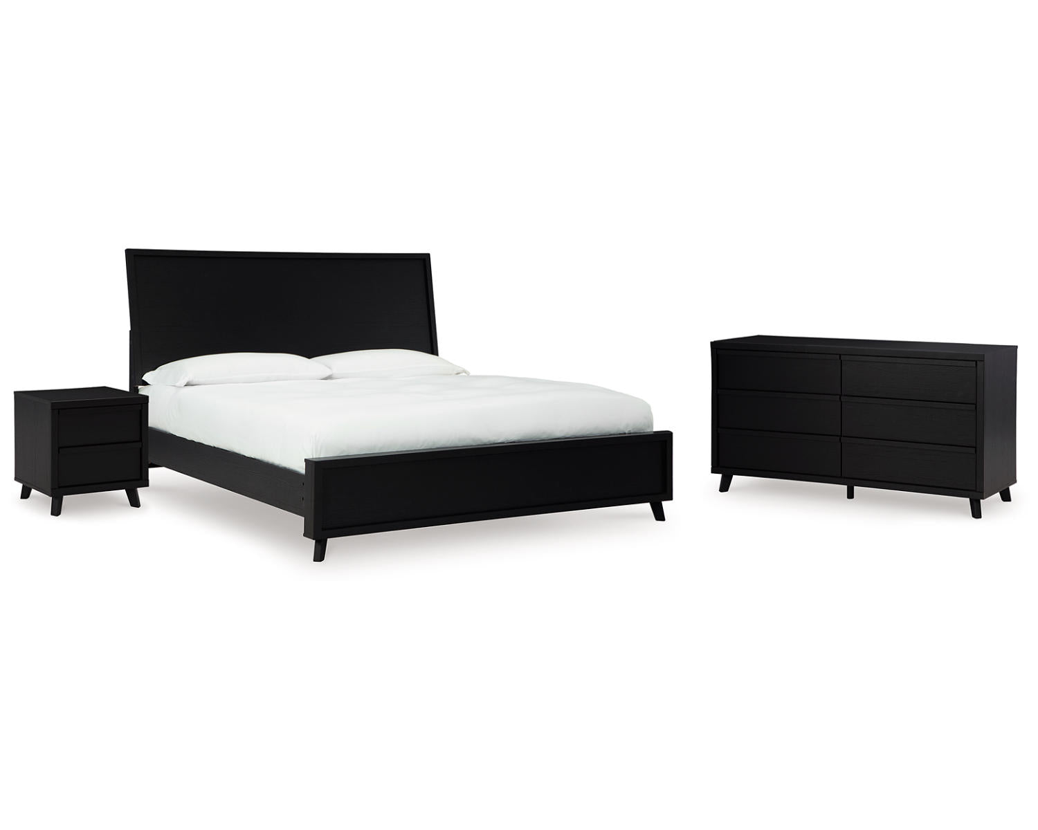 Danziar King Panel Bed, Dresser and Nightstand