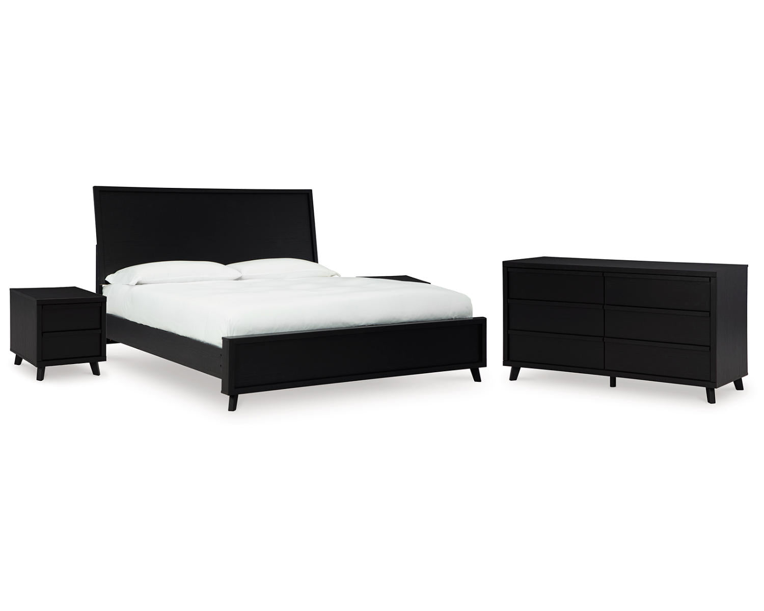 Danziar King Panel Bed, Dresser and 2 Nightstands