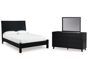 Danziar Queen Panel Bed, Dresser and Mirror