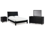 Danziar Queen Panel Bed, Dresser and Mirror