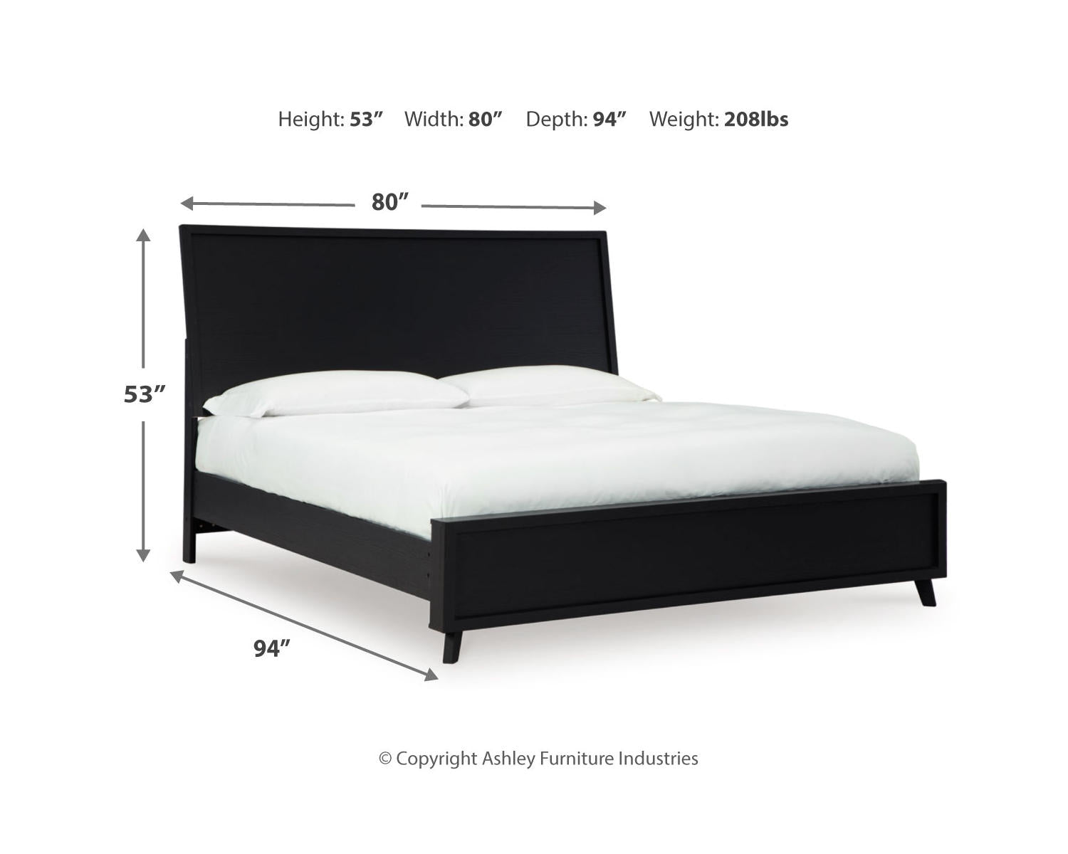 Danziar King Panel Bed, Dresser, Mirror and Nightstand
