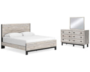 Vessalli King Panel Bed, Dresser and Mirror
