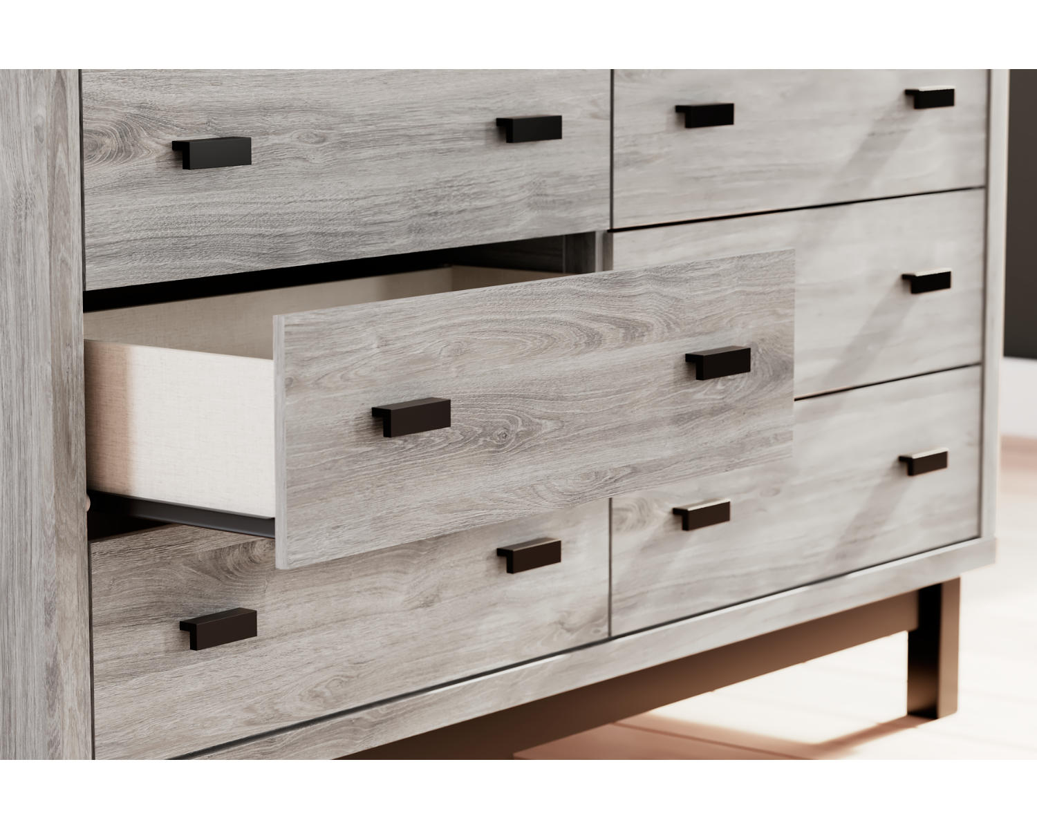 Vessalli King Panel Bed, Dresser and Mirror