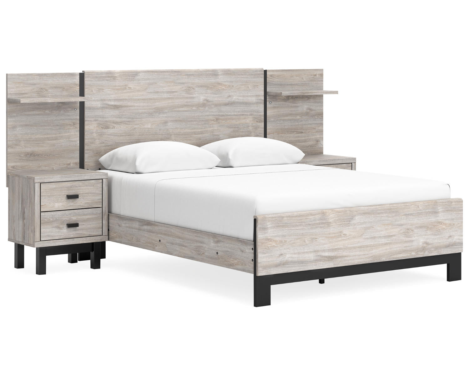 Vessalli Queen Panel Bed with Extensions