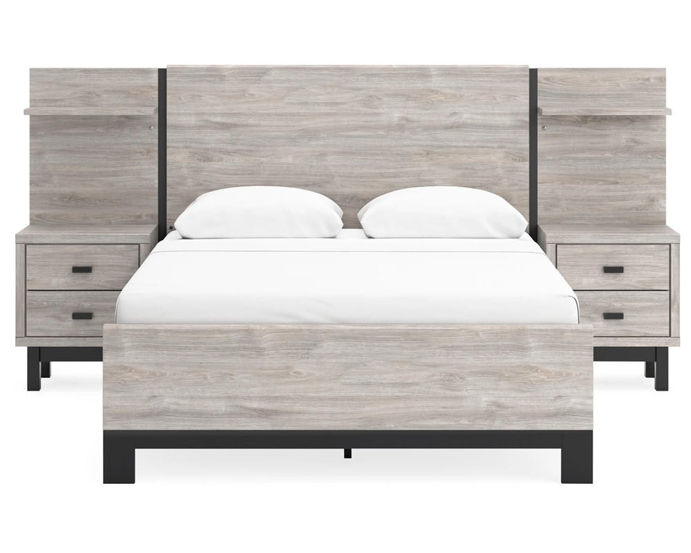 Cama Queen Vessalli con paneles y extensiones