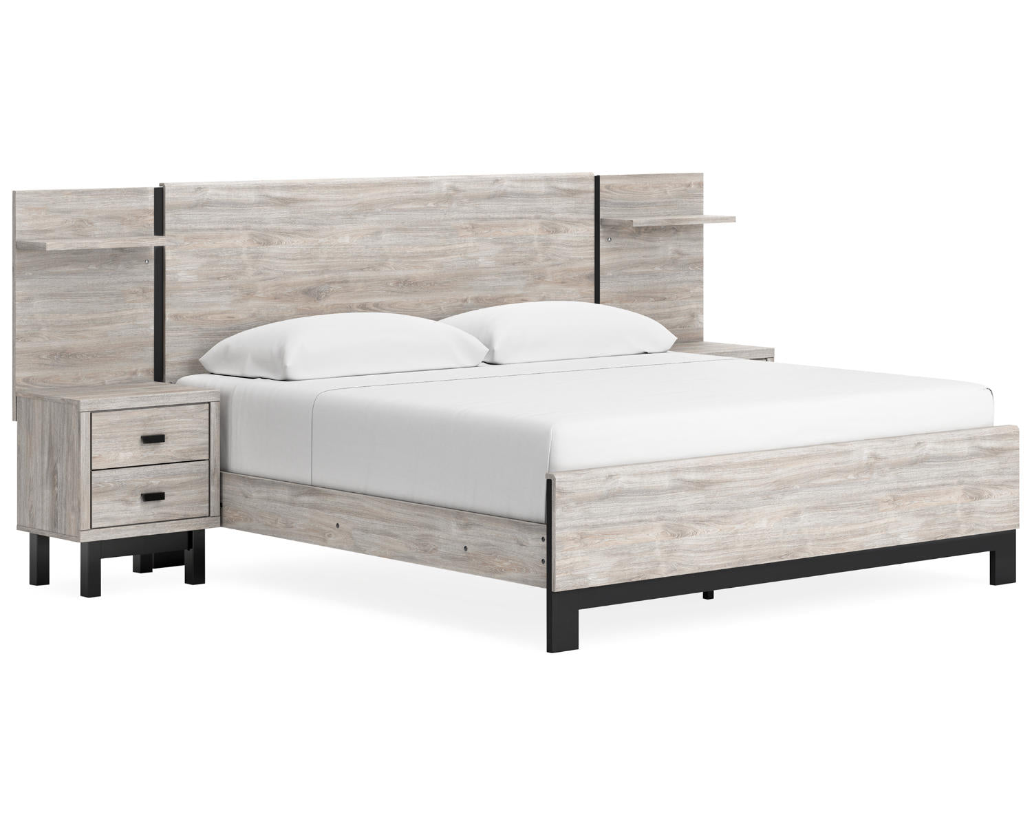 Vessalli King Panel Bed with Extensions