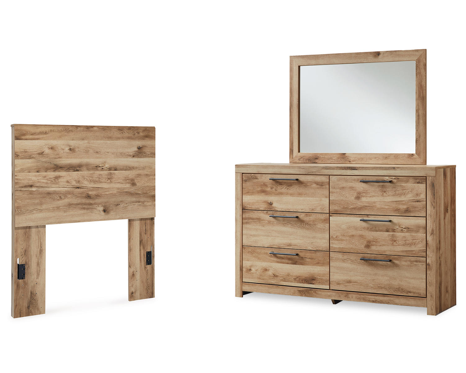 Hyanna Twin Panel Headboard, Dresser and Mirror