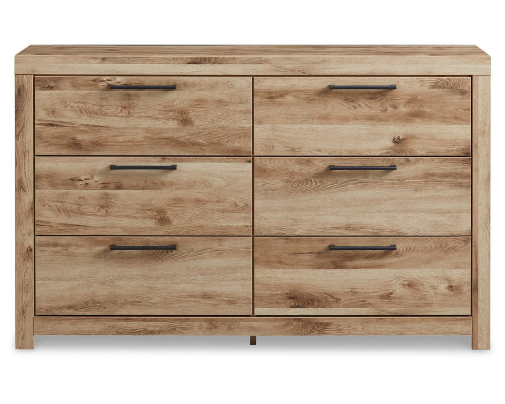 Hyanna Queen Panel Bed, Dresser, and Nightstand