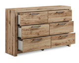 Hyanna Queen Panel Bed, Dresser, and Nightstand