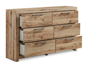 Hyanna Queen Panel Bed, Dresser, and Nightstand