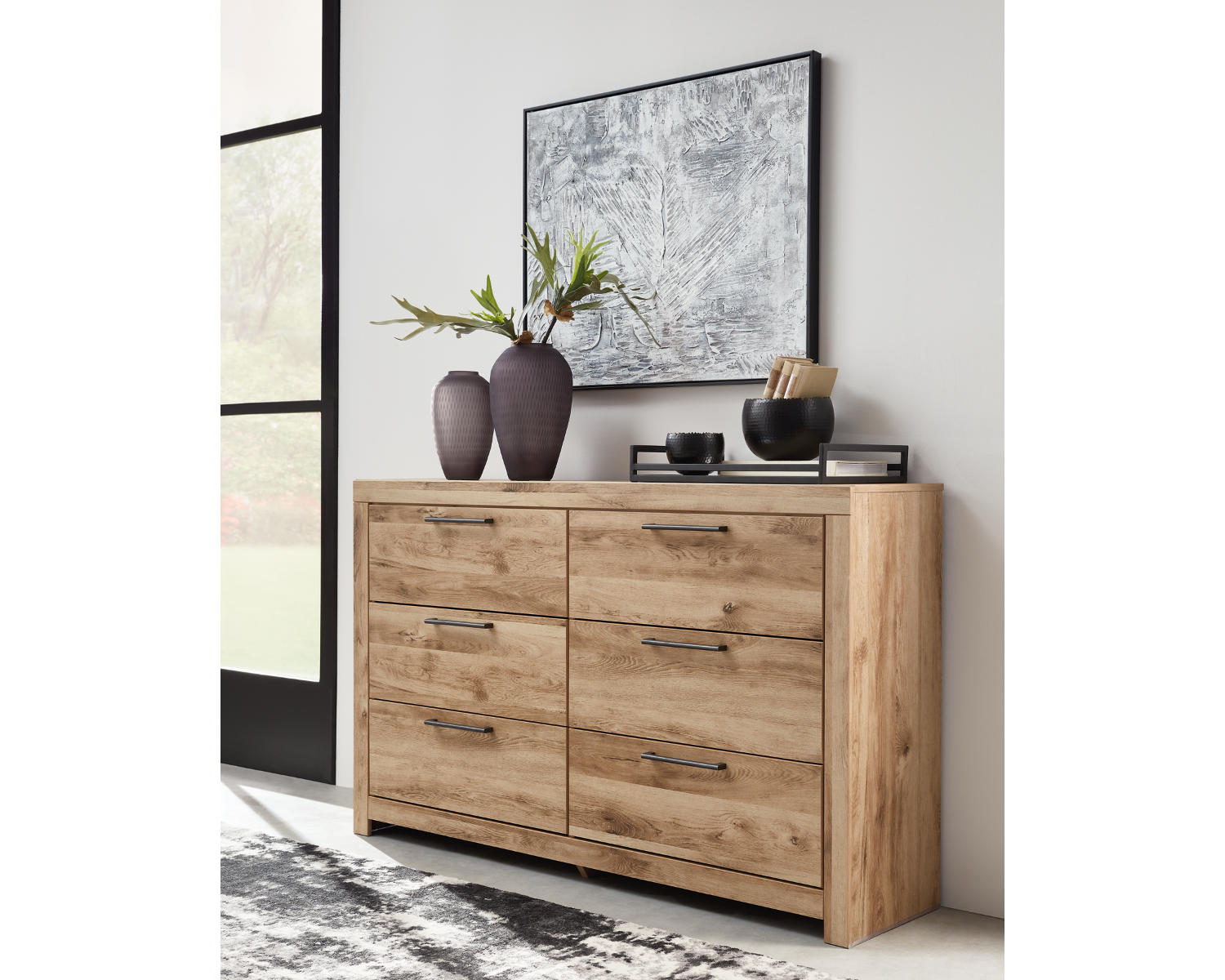 Hyanna Queen Panel Storage Bed with Dresser and Nightstand