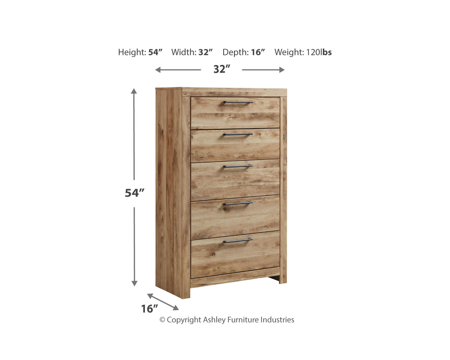 Hyanna Queen Panel Headboard, Dresser, Mirror and Chest