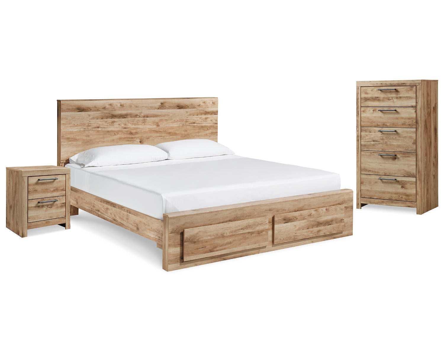 Hyanna Queen Storage Bed, Chest and Nightstand
