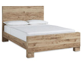 Cama Hyanna King con paneles, tocador, espejo y dos mesitas de noche