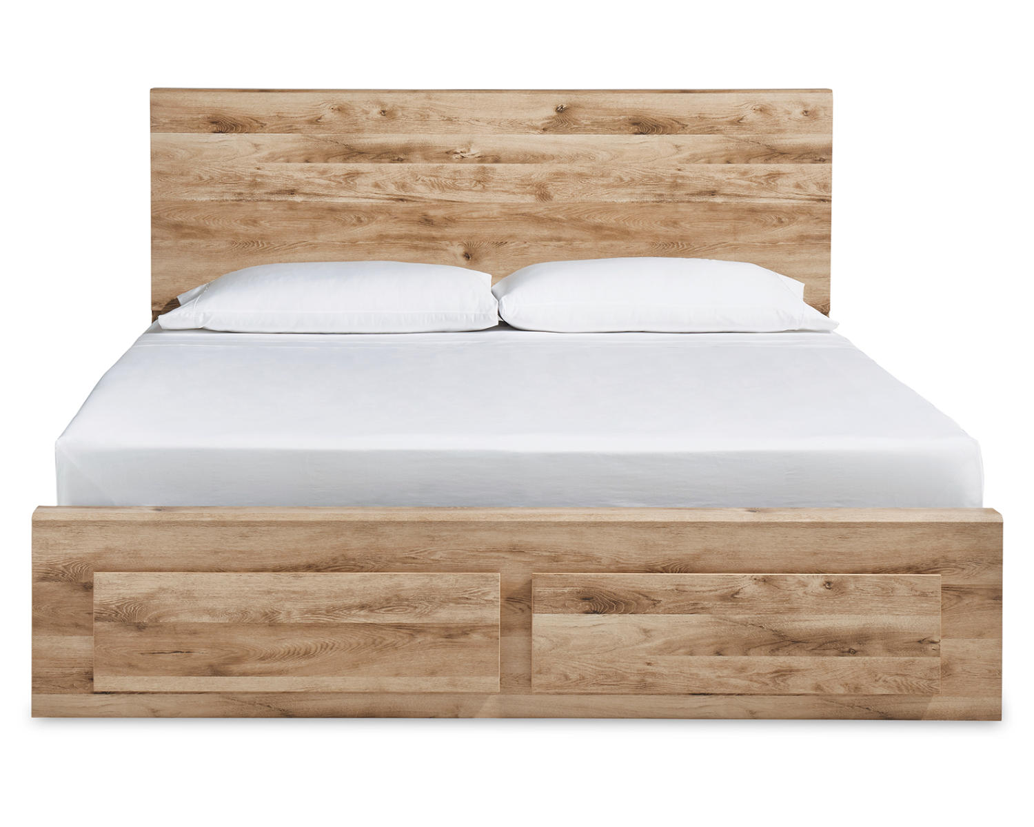 Hyanna King Panel Storage Bed, Dresser, Mirror and Nightstand