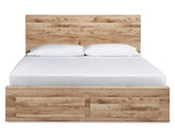 Cama tamaño queen con almacenaje y paneles Hyanna