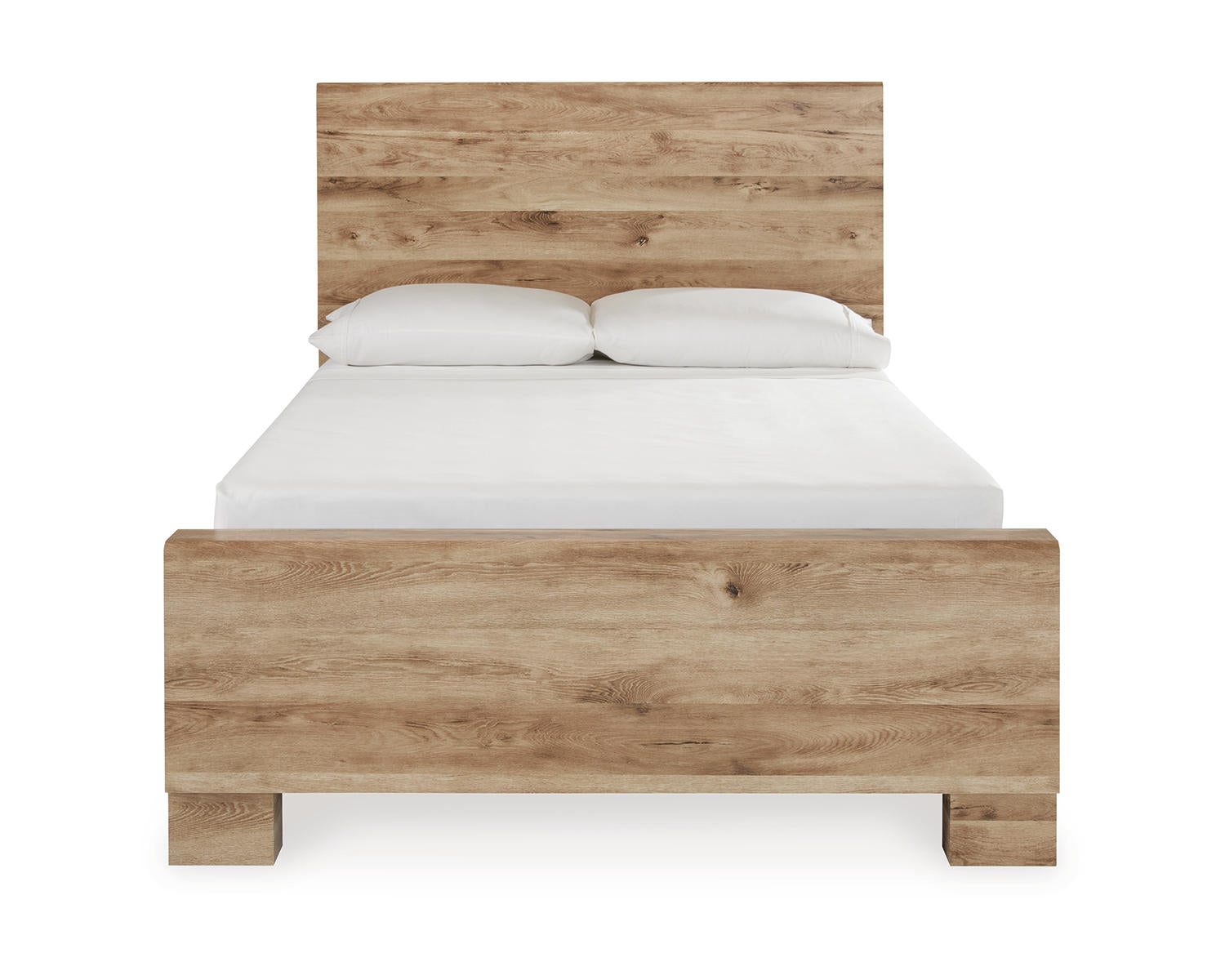 Hyanna Full Panel Bed with 2 Side Storage, Dresser and Mirror