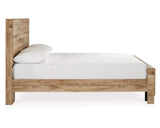 Cama Hyanna con paneles completos, tocador y espejo