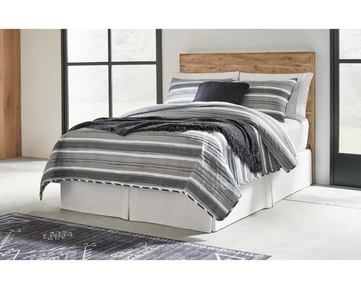 Hyanna Full Panel Headboard, Dresser and Mirror