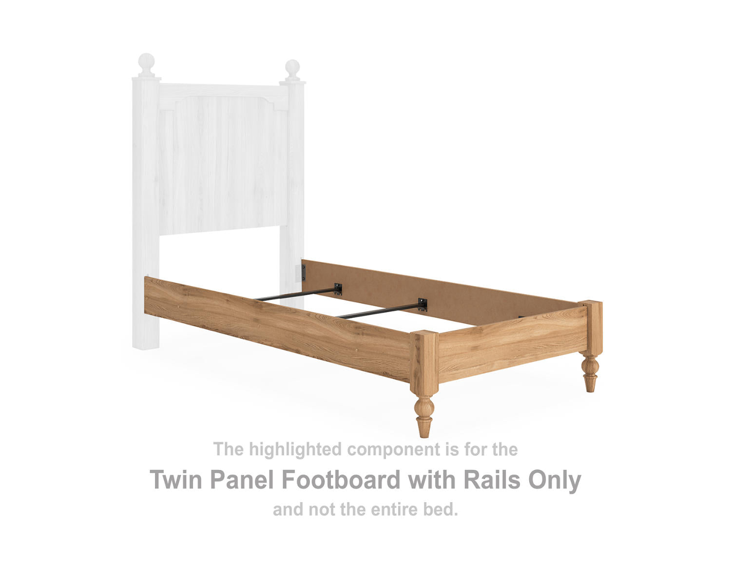 Aleaport Twin Panel Footboard with Rails