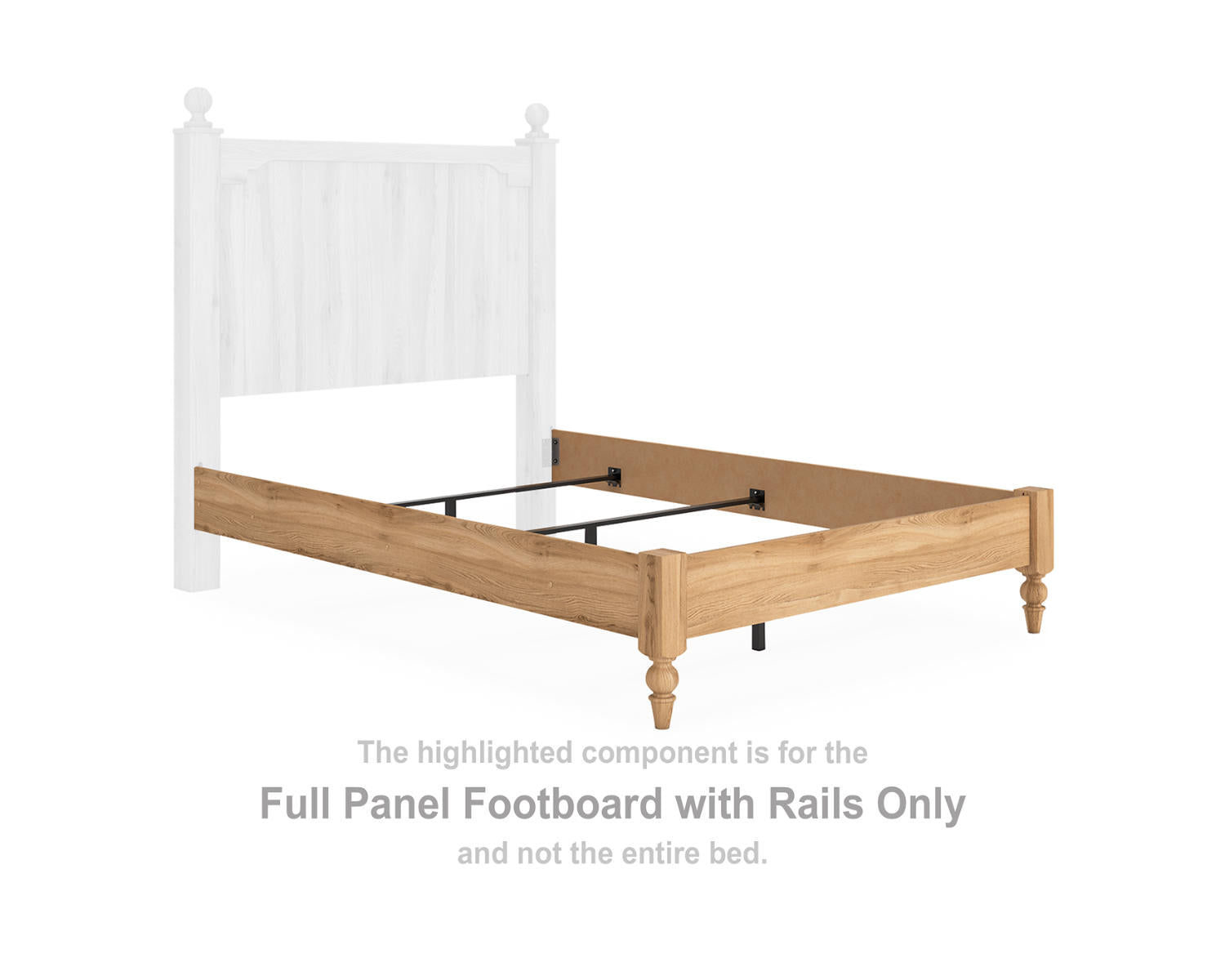 Aleaport Full Panel Footboard with Rails