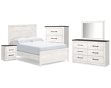 Gerridan Full Panel Bed, Dresser, Mirror, Chest and Nightstand