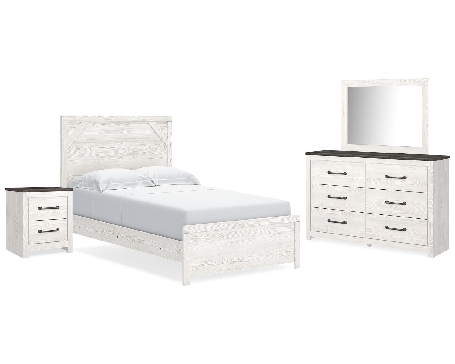 Gerridan Full Panel Bed, Dresser, Mirror and Nightstand