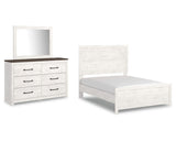 Gerridan Full Panel Bed with Dresser and Mirror