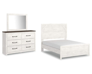 Gerridan Full Panel Bed with Dresser and Mirror