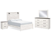 Gerridan Queen Panel Bed, Dresser, Mirror, and Nightstand