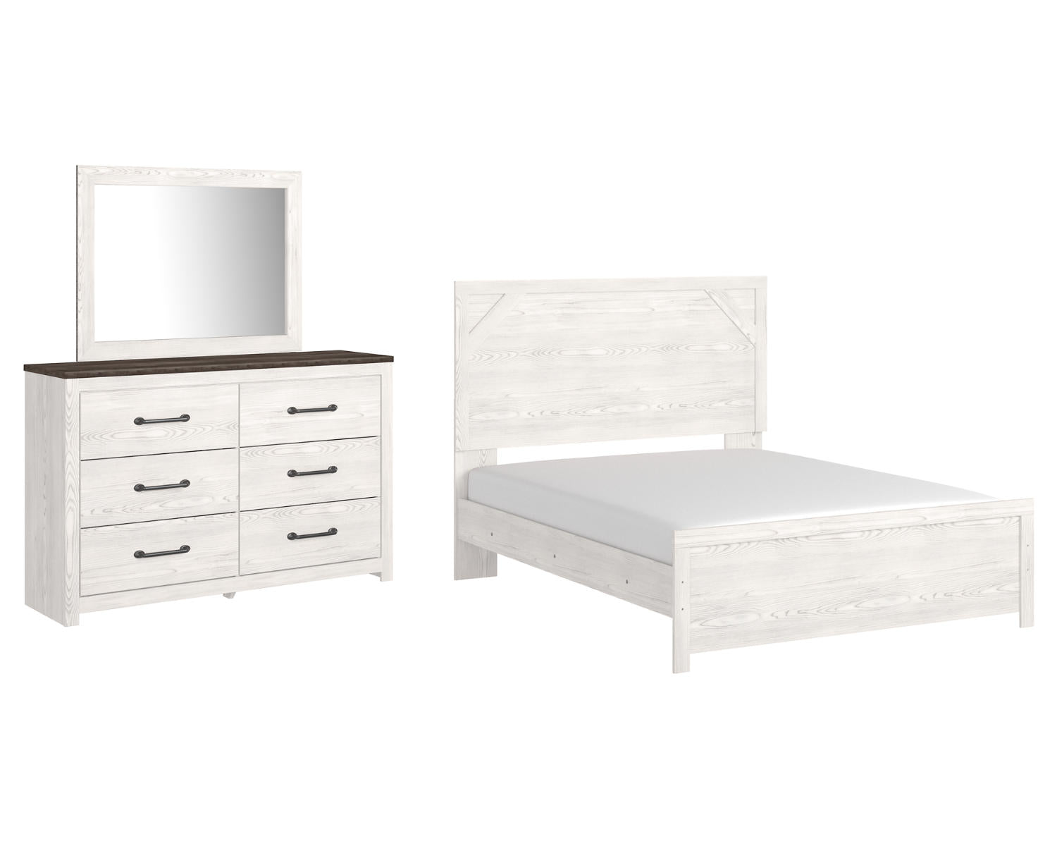 Gerridan Queen Panel Bed, Dresser and Mirror