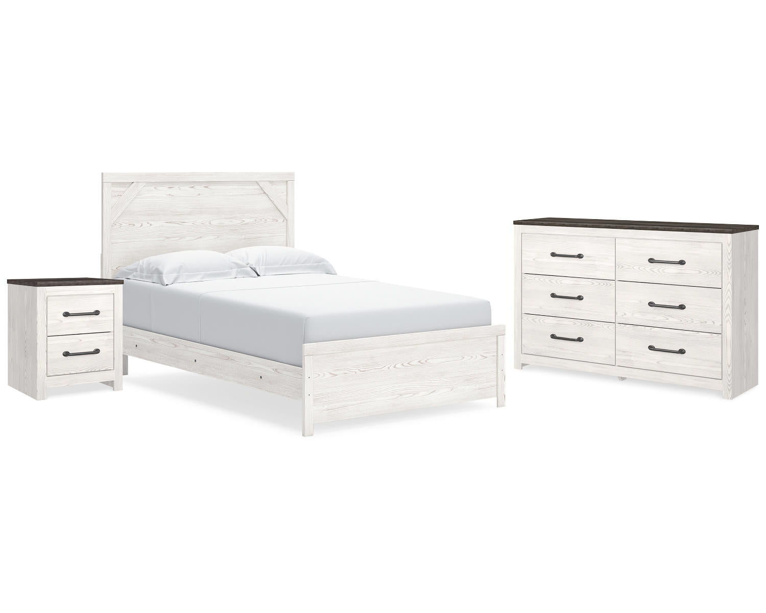 Gerridan Queen Panel Bed, Dresser and Nightstand