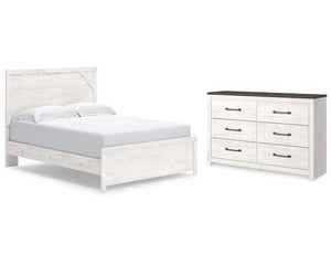 Cama y cómoda Gerridan Queen con paneles