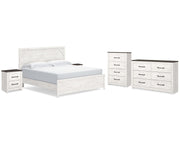 Gerridan King Panel Bed, Dresser, Chest and 2 Nightstands