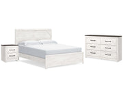 Gerridan King Panel Bed, Dresser and Nightstand