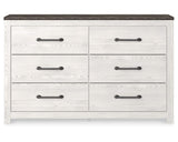 Gerridan King Panel Bed, Dresser, Chest and 2 Nightstands