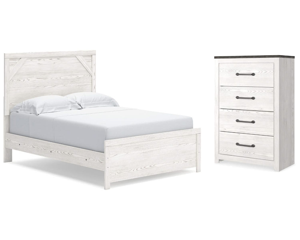 Cama y cómoda Gerridan con paneles completos