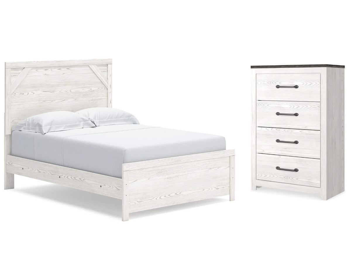 Cama y cómoda Gerridan con paneles completos