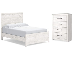 Cama y cómoda Gerridan con paneles completos