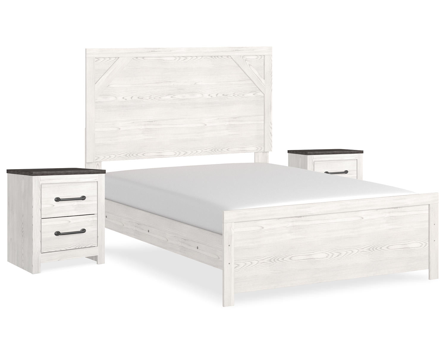 Gerridan Full Panel Bed and 2 Nightstands