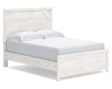 Cama Gerridan con paneles completos, tocador, espejo y mesita de noche
