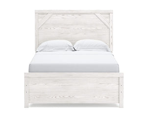 Cama Gerridan con paneles completos, tocador, espejo y mesita de noche