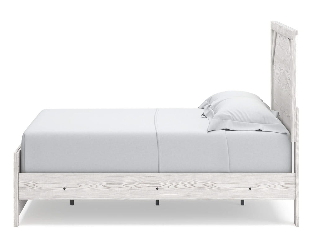 Cama Gerridan con paneles completos, tocador, espejo y mesita de noche