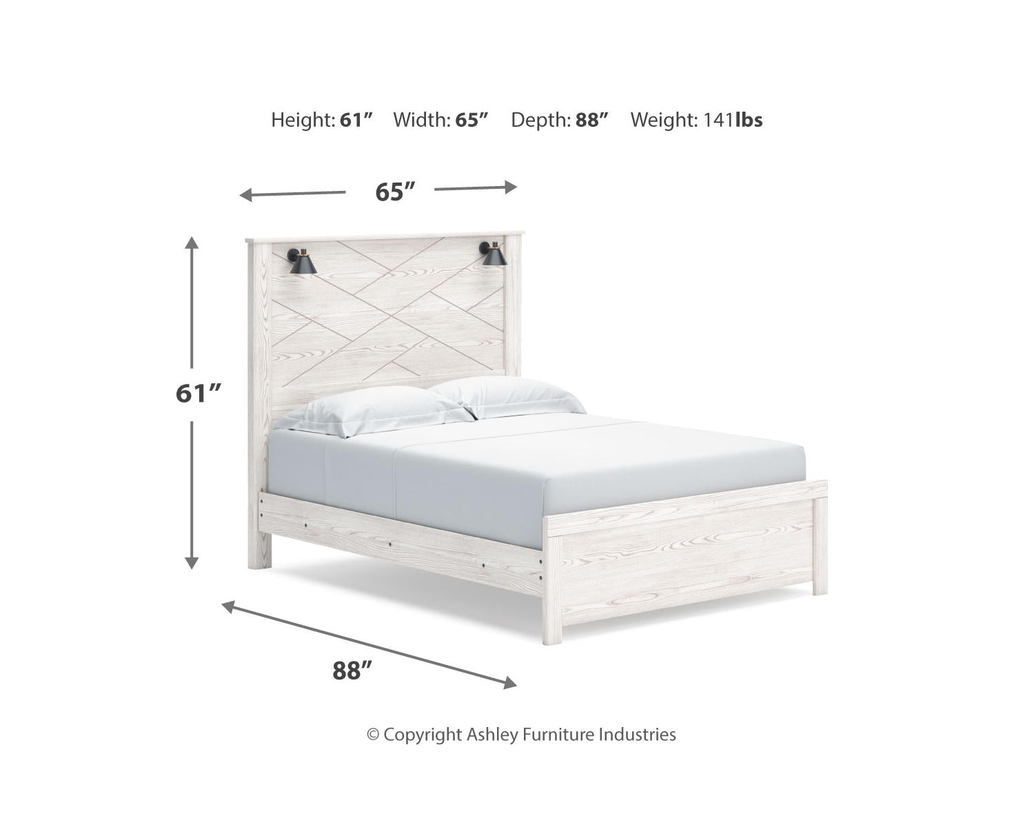 Gerridan Queen Panel Bed, Dresser and Mirror
