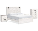 Gerridan King Panel Bed, Chest and 2 Nightstands