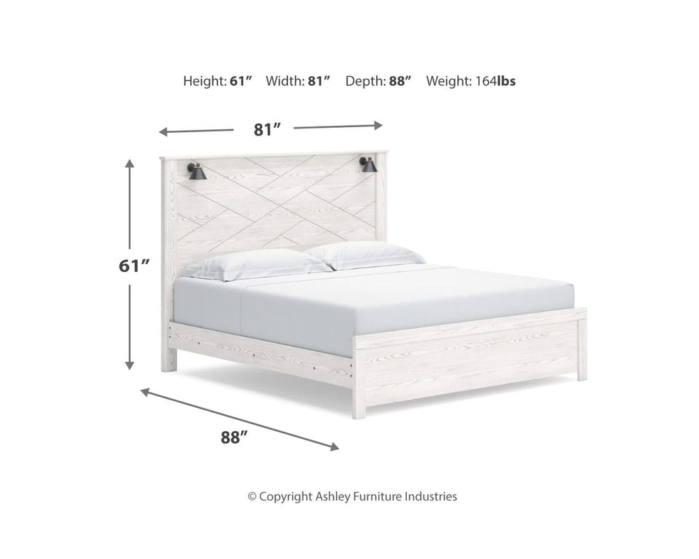 Gerridan King Panel Bed, Chest and 2 Nightstands