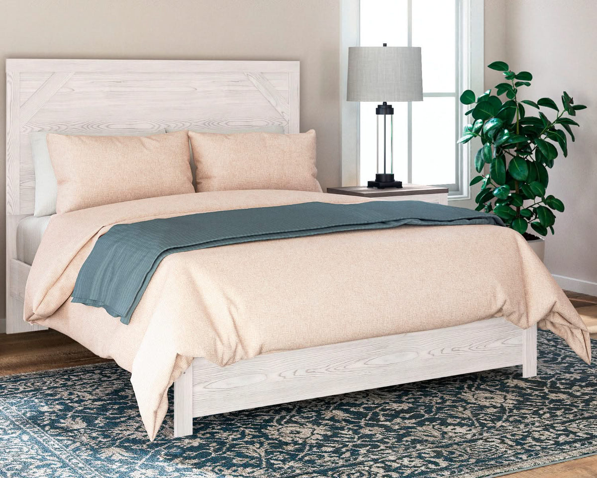 Cama y cómoda Gerridan Queen con paneles